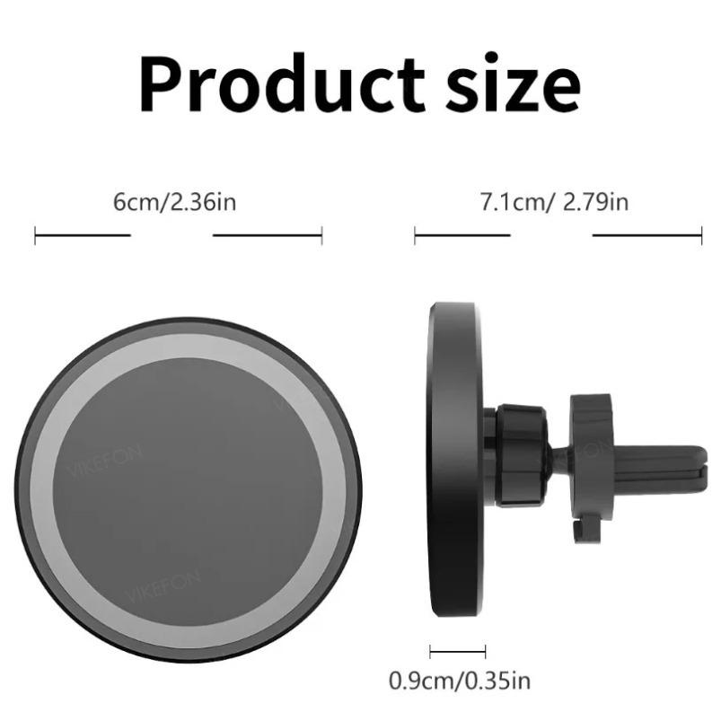 Car Magnetic Air Vent Phone Holder Wireless Charger Stand For Magsafe iPhone 16 15 14 13 12 Pro Max Cell Fast Charging Station