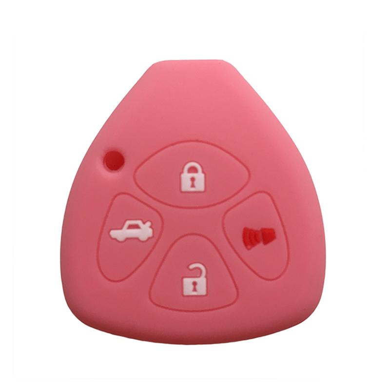 Schlüsselanhängerhülle für Toyota Yaris/Vitz Auris Mk I 2007 Corolla Verso Hilux 7 RAV4 Porte Camry Autoschlüsselhülle Schlüsselanhänger 2/3/4 Tasten
