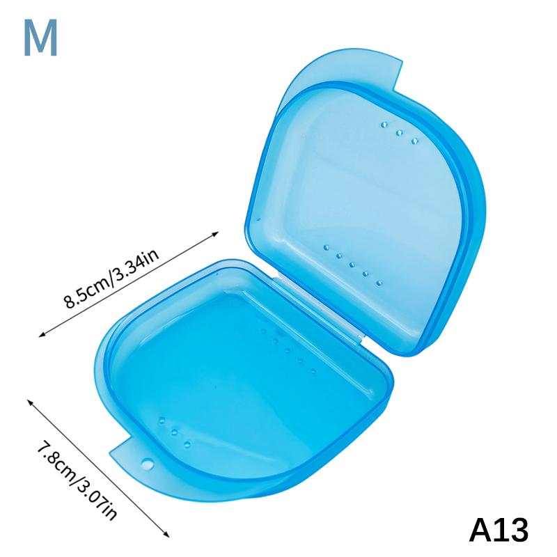 1Pcs Colorful Dental Braces Retainer Case Denture Tray Box Vent Holes Mouth Guard Aligner Braces Denture Box