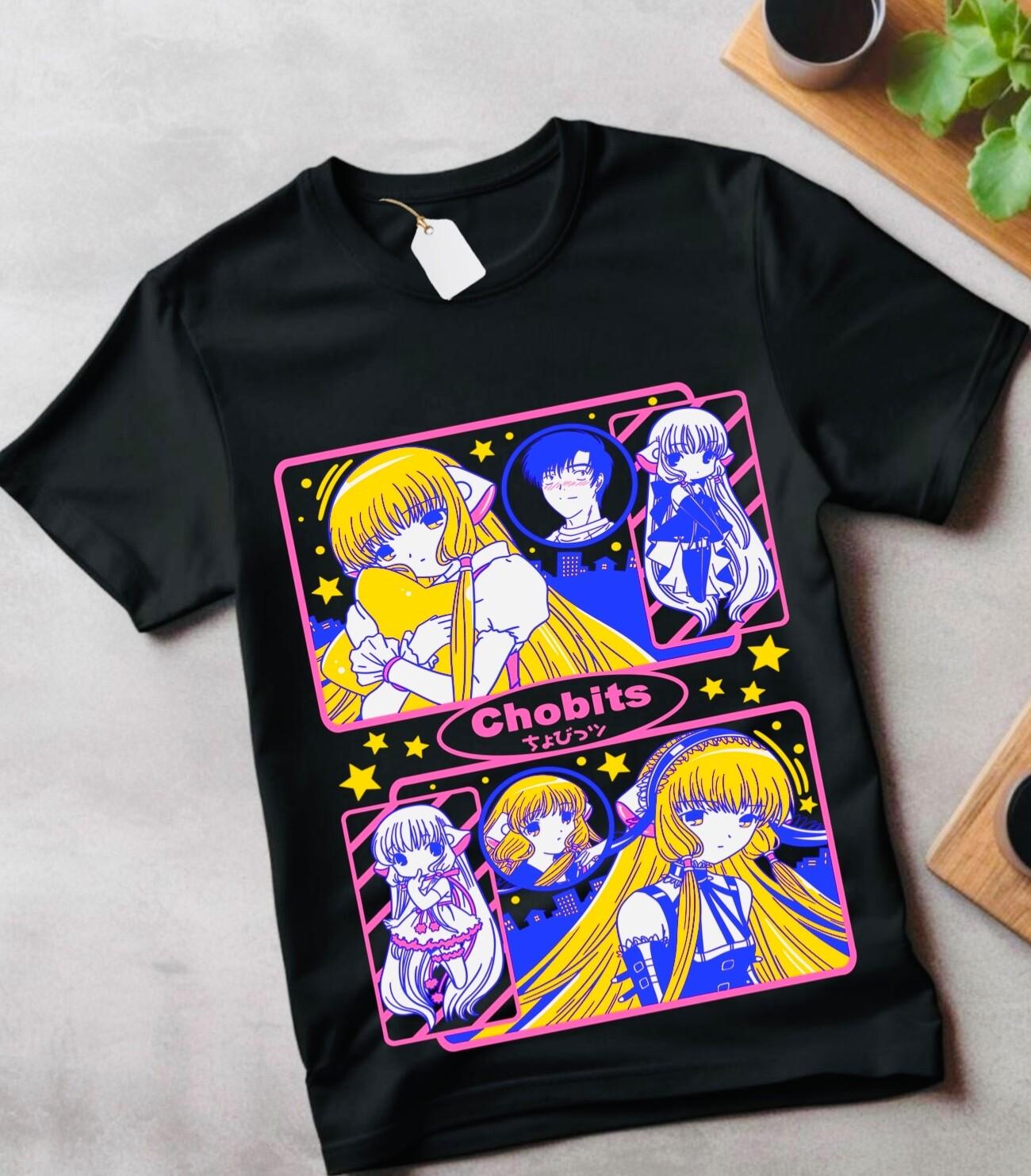 Chobits Chi Shirt apanese sumomo Hibiya Girl Kawaii Anime GifT Shirt Mens Womens Tees Top shirt 2XL
