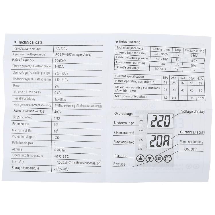 Over-Voltage Current Protector Voltage Protective Device Quick Response Low