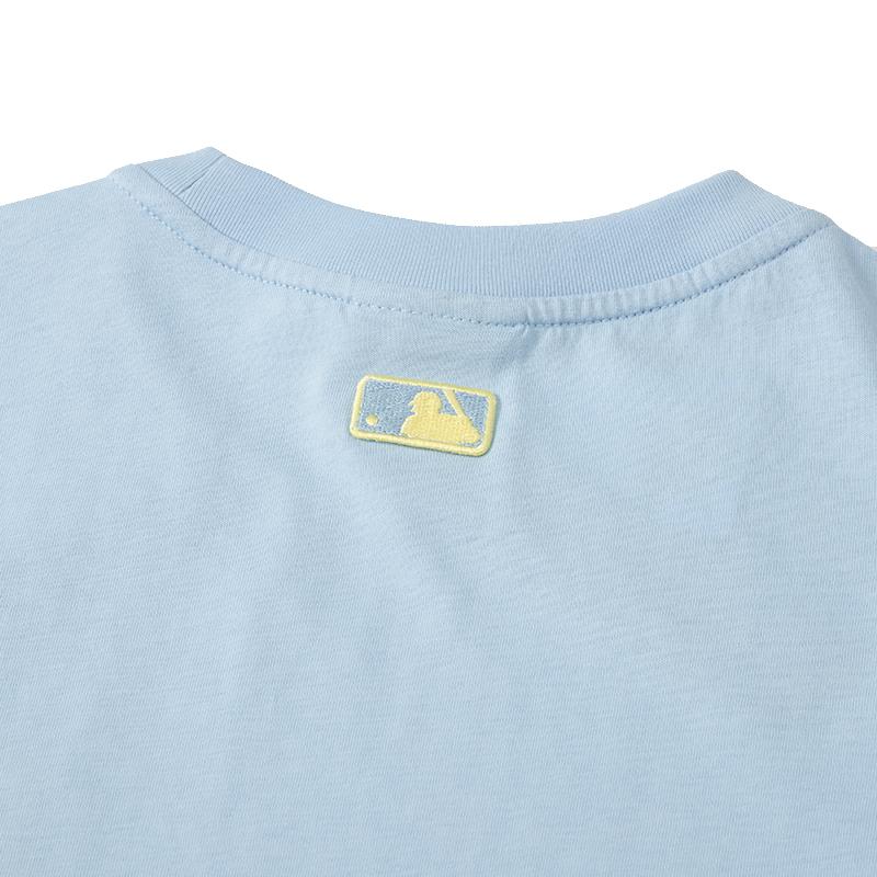 New MLB Short Sleeved Dress Women's Blue 3FOPEC123-50BLL