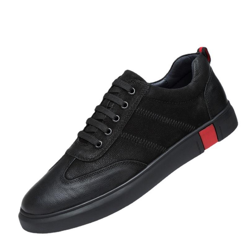 Sports Shoes Men's Shoes First Layer Cowhide Men's Little White Shoes Microfiber Leather Board Shoes Casual Shoes