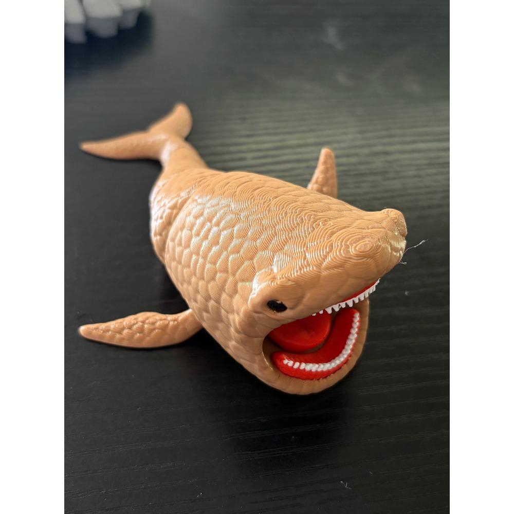 Bloop Mořská Příšera 3D Tištěná Flexibilní Kloubová Fidget Hračka – Požírač Moře Hlubinné Stvoření Sběratelský Předmět, Hračka na Stůl pro Úlevu od Stresu