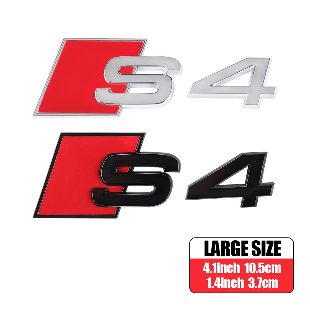 3D ABS S3 S4 S5 S6 S7 S8 Písmenný Znak Dekorace Nálepka na Zadní Kufr Karoserie Auta Pro Audi A1 A2 A3 A4 A5 A6 Q3 Q5 Příslušenství