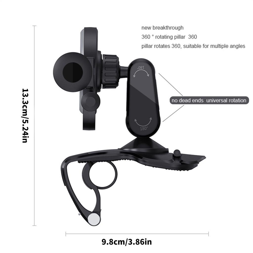 Rotating Car Dashboard Mobile Device Support Bracket Support Rack For Easy Navigation Viewing And Safe Driving Experience