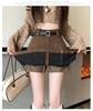 2026 Autumn/Winter Korean Academy Corduroy High-Waist A-line Pleated Skirt