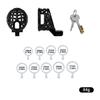 LICKER ABS Resin Lightweight Chastity Cage With Belt Breathable Penis Lock Cock Rings Dick Restriction For Men Gay Sissy Sex Toy