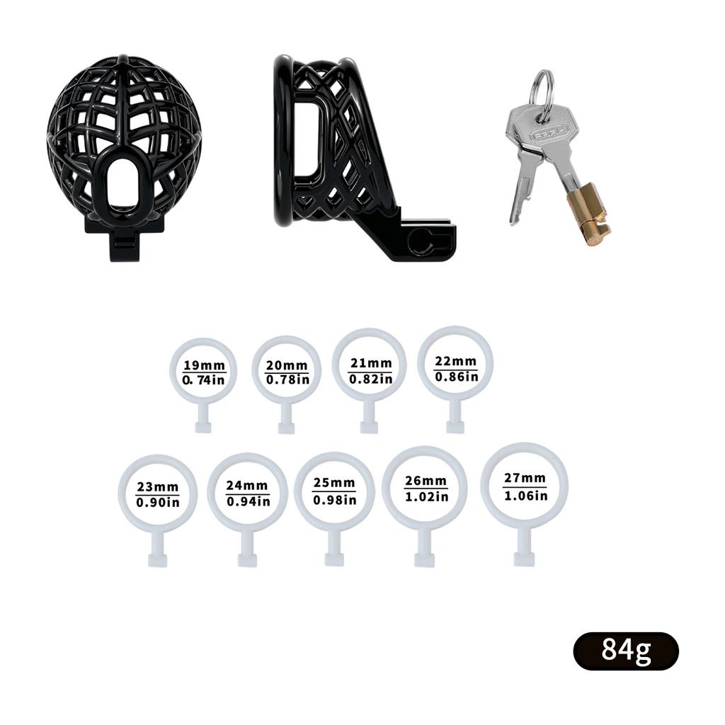 LICKER ABS Resin Lightweight Chastity Cage With Belt Breathable Penis Lock Cock Rings Dick Restriction For Men Gay Sissy Sex Toy