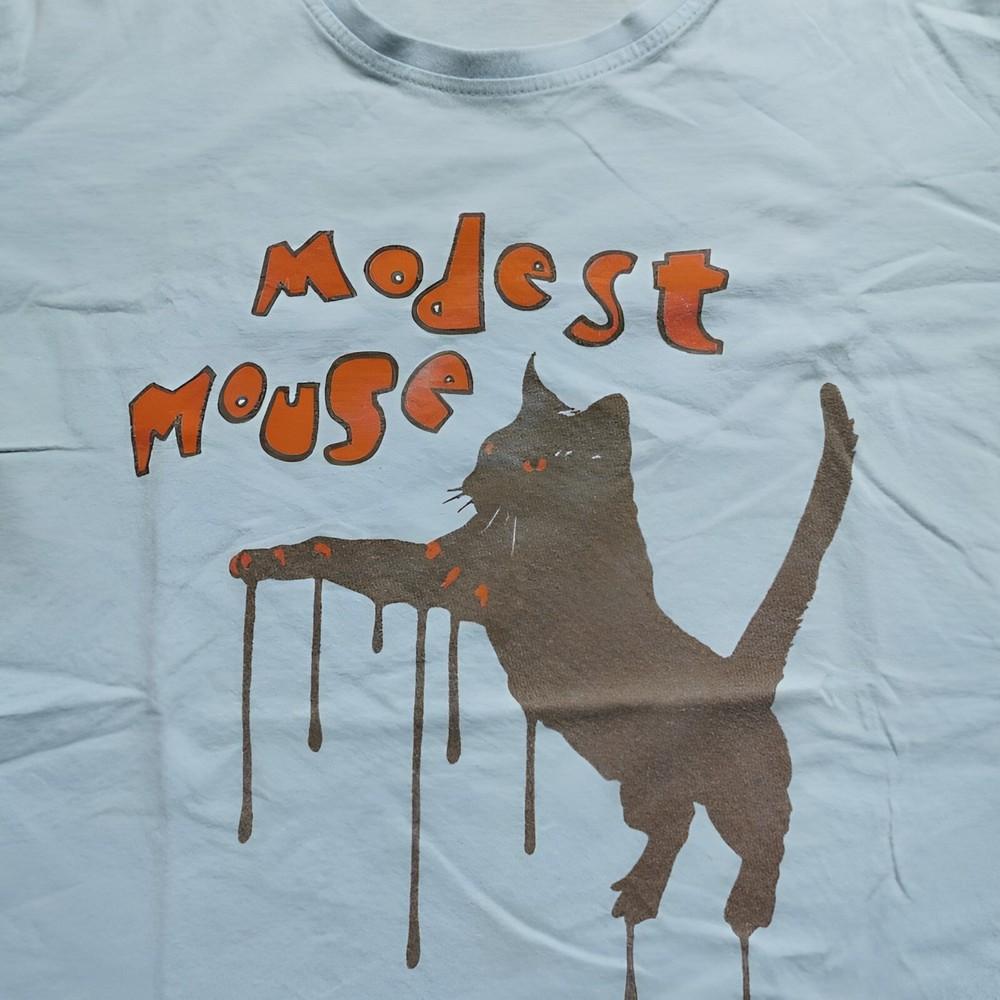 Rare Modest Mouse Band Cotton Men S-5XL White Shirt F049 Unisex T-Shirt L
