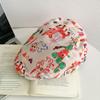 Japanese-style Playful Graffiti Beret for Women, Niche Backwards-worn Forward Cap, Funny Newsboy Cap That Makes the Face Look Smaller, Trendy