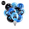 Video Game Party Supplies Set Baby Boy Birthday Party Decoration Happy Birthday Gaming Backdrop Game Table Covers Gamer Balloons