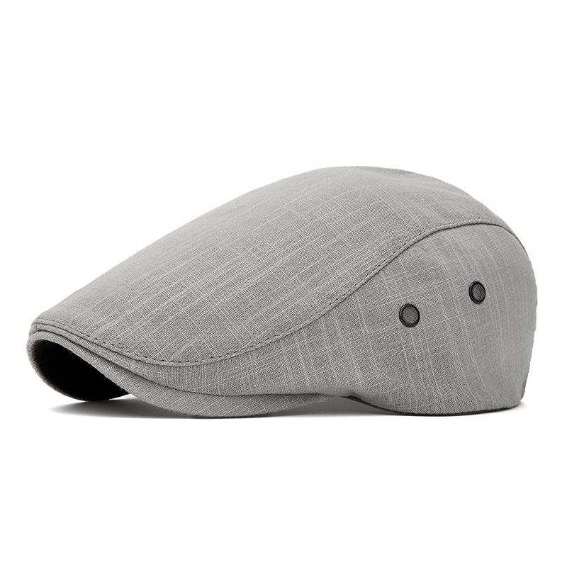Men s Beret British Retro Peaked Cap Sunhat Forward Hat