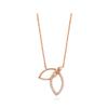 Tirrlirr Grace Silver Pink Necklace Tnssvp11161S