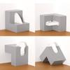 Nordic Right Angle Desktop Napkin Paper Storage Case Tissue Box Holder Organizer