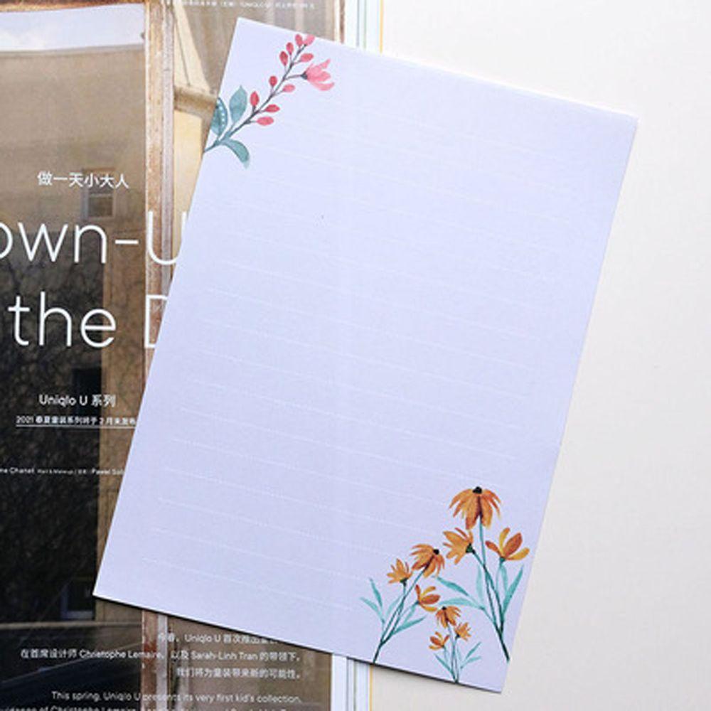 Wedding Birthday Party Letter Pad Flowers Envelope Writing Paper Greeting Card Letter Paper