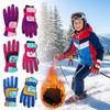 Warm Snow Gloves Waterproof Kids Winter Mittens Cute Children Ski Gloves  Mountaineering