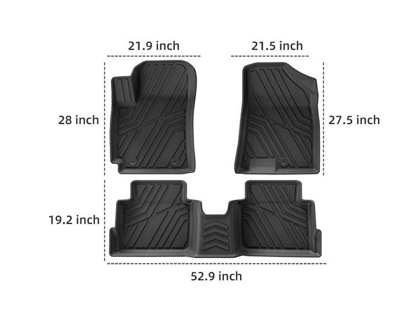 2024 Hyundai KONA Car Floor Mats: Vehicle-Specific TPE & Trunk Mats