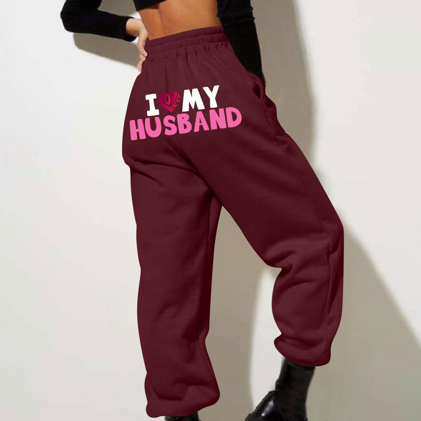 

Весенние и однотонные принтованные модные женские повседневные брюки с карманами и шнурком XL винный