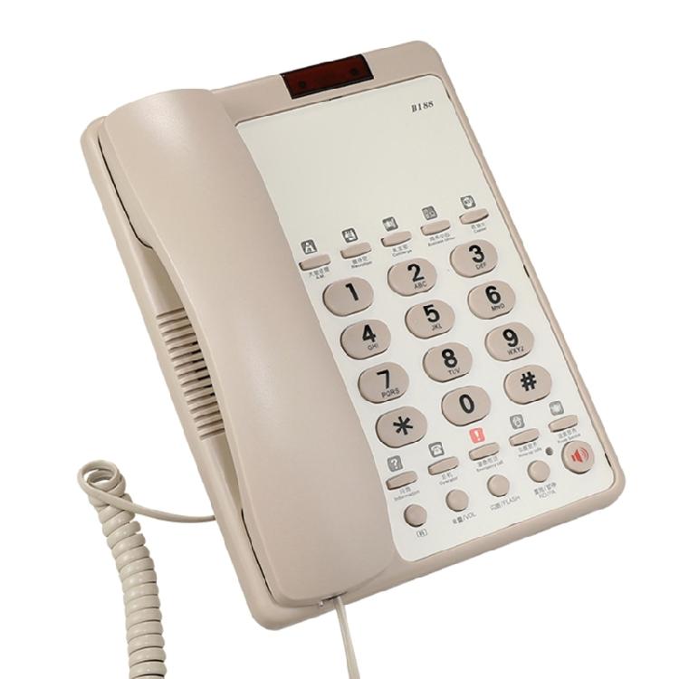 

B188B Big Button Landline Phone Fixed Landline Phone Support Speed Dialing for Hotel Office Clear Call білий