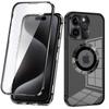 iPhone 15 Pro Case, Dual Glass, Magsafe, Black