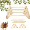 Ducks Goose Trainning Ladder Toy Hens Wooden Chick Roost Bar Bird Stand Chicken Perch Parrot Swing