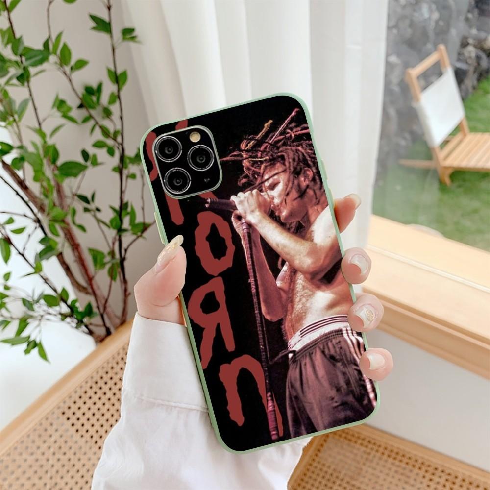 K-korn Music Hot Band Phone Case For IPhone 14 11 12 13 Mini Pro Xs Max 8 7 6 6S Plus X XR Solid Candy Color Case iphone 14 pro
