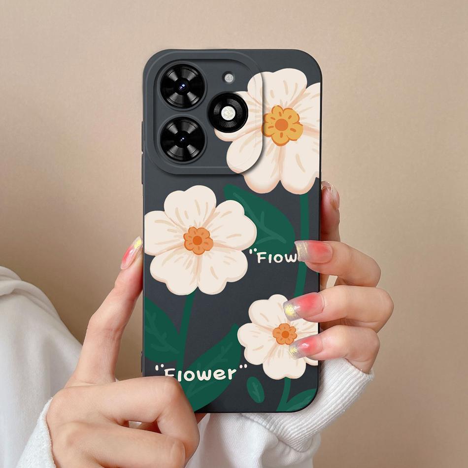 Case For Tecno Spark Go 2024 Cute Pilot Soft Liquid Silicone Upgrade Lens Protection Back Cover For Tecno SparkGo Coque Bumper