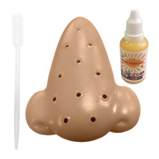 Nose Acne Popping Toy with 30ML Refill Solution Stress Relief Nose Pimple Squeeze