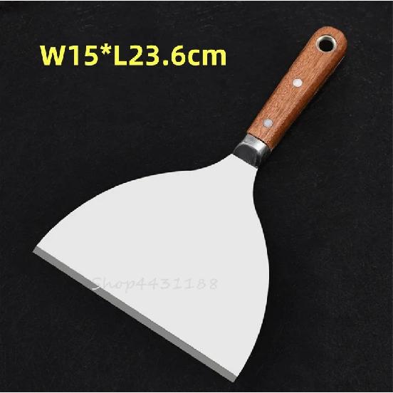 1pcs 1/2/3/4/5/6inch High quality Putty Knife Scraper Painting Decoration Tool Stainless Steel Blade Scraper Wooden Handle 236mm