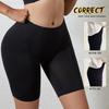 Women's Mid-Waist Tummy Control Shaping Thong with Hip Lift and Open Butt Cincher - Plus Size