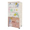 Plastic Drawers Dresser Storage Cabinet with 6 Drawers Closet Organizer Stackable Vertical Clothes Storage for Hallway Entryway