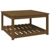 VidaXL Garden Table Honey Brown 82.5x82.5x45 Cm Solid Pine Wood 824144