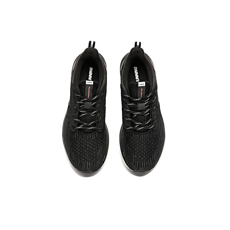 Anta Running Series Wormhole Technology Durable Breathable Low-Top Running Shoes Women sneaker Black White 12845588-1