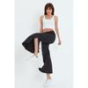 Women's Pocketed Slit Sweatpants Trousers