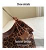 2025 Early Autumn Large-Capacity Leopard Print Retro Shoulder Tote Bag