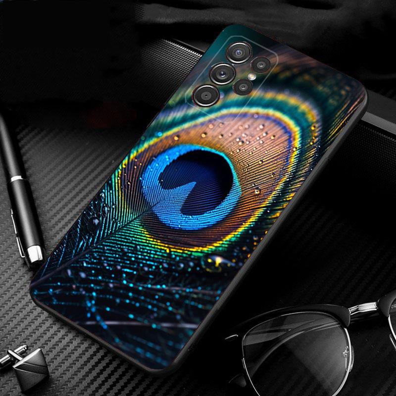 Phone Case For Samsung Galaxy S26 S25 S24 S23 S22 S21 Ultra S24 S23 S22 S21 S25 Plus S24 FE Peacock Bird