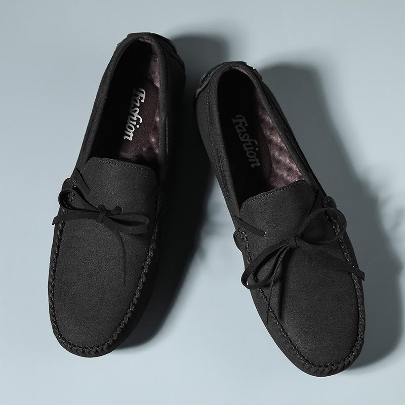 Fashion Outdoor Summer Loafers Breathable Leather Mens Slip on Flats All-match Men Casual  Shoes Blue Hot Sale Driving Shoes Moccasins