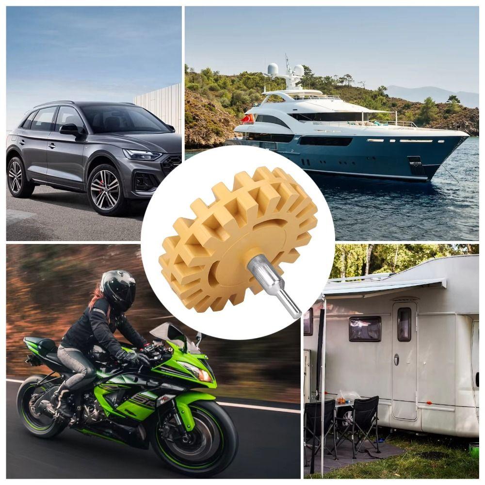 Gear Shaped Glue Removal Plate 4 Inch Decal Eraser Wheel Practical Car Pneumatic Wheel  Car Cleaner