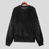 INCERUN Men Long Sleeve Fleece Keek Warm Casual Furry Undershirts Tops