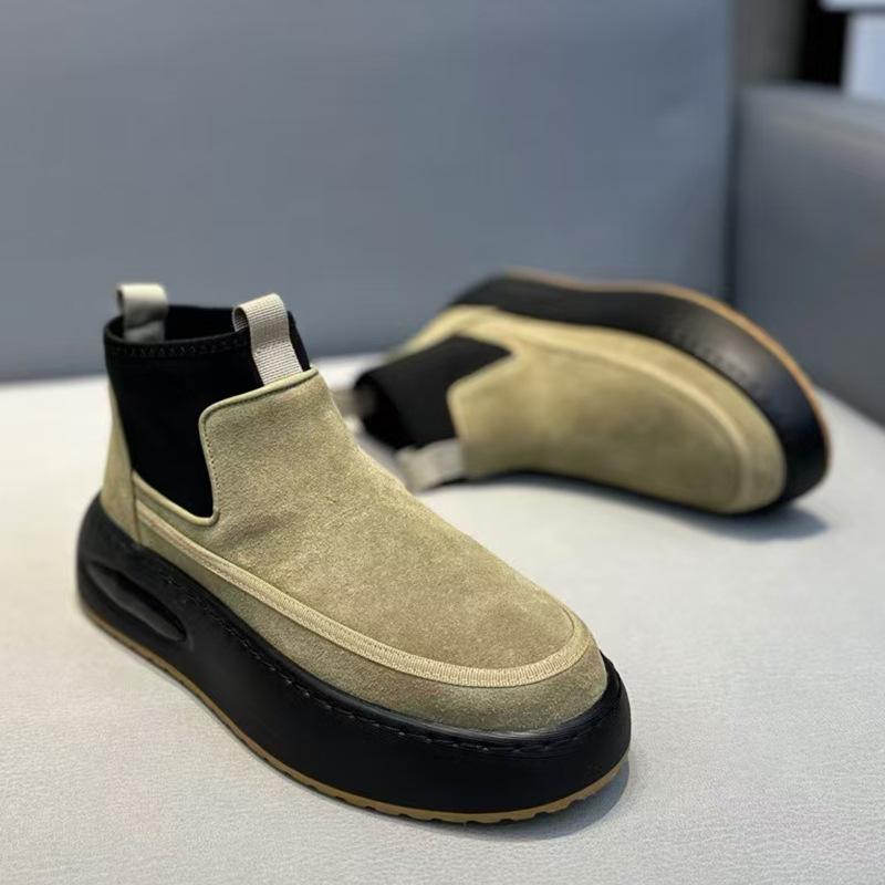Winter new Japanese retro matte leather thick-soled high-end comfortable break shoes cr