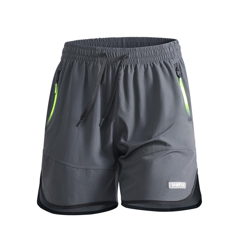 Men's Quick-Dry Ice Silk Sports Shorts - Plus Size, Casual Beach Fitness & Running Pants