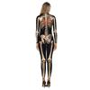 New rose human skeleton stage performance clothing tight elastic one-piece clothing -0