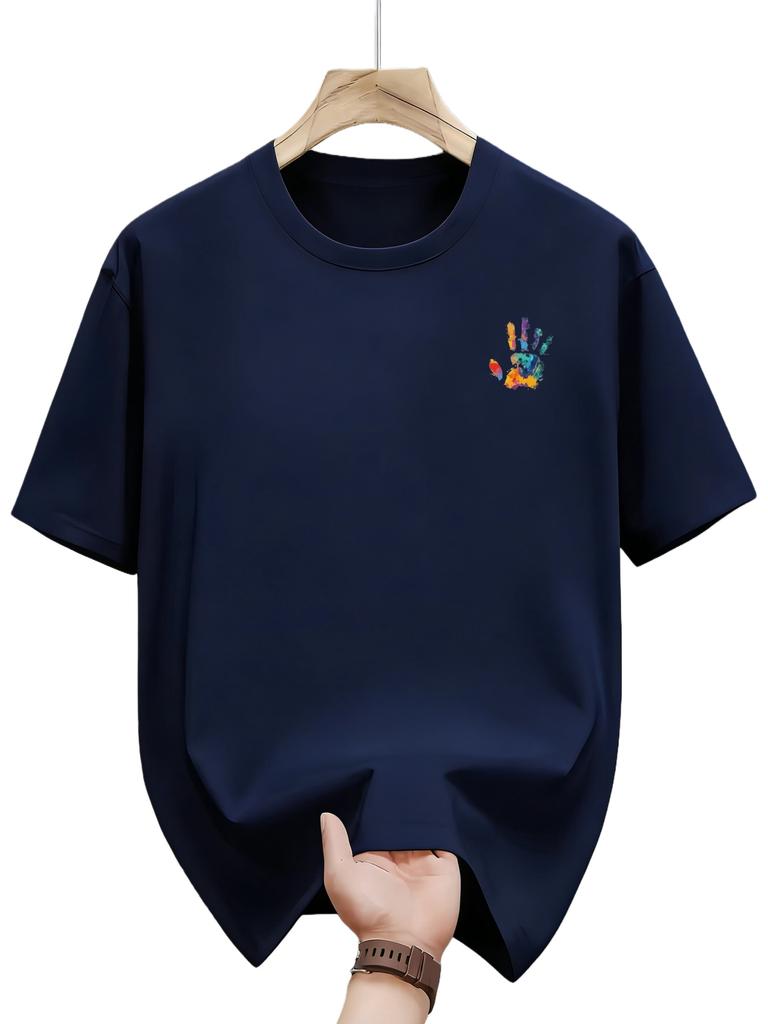 Mens Shortsleeved Roundneck Casual Tshirt Suitable for Summer Comfort and Daily Wear On Beach Outings
