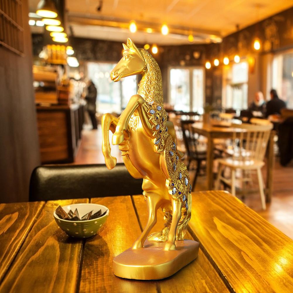 European Style Retro Horse Craft Statue Home Office Bar Decoration Ornament Birthday Gift