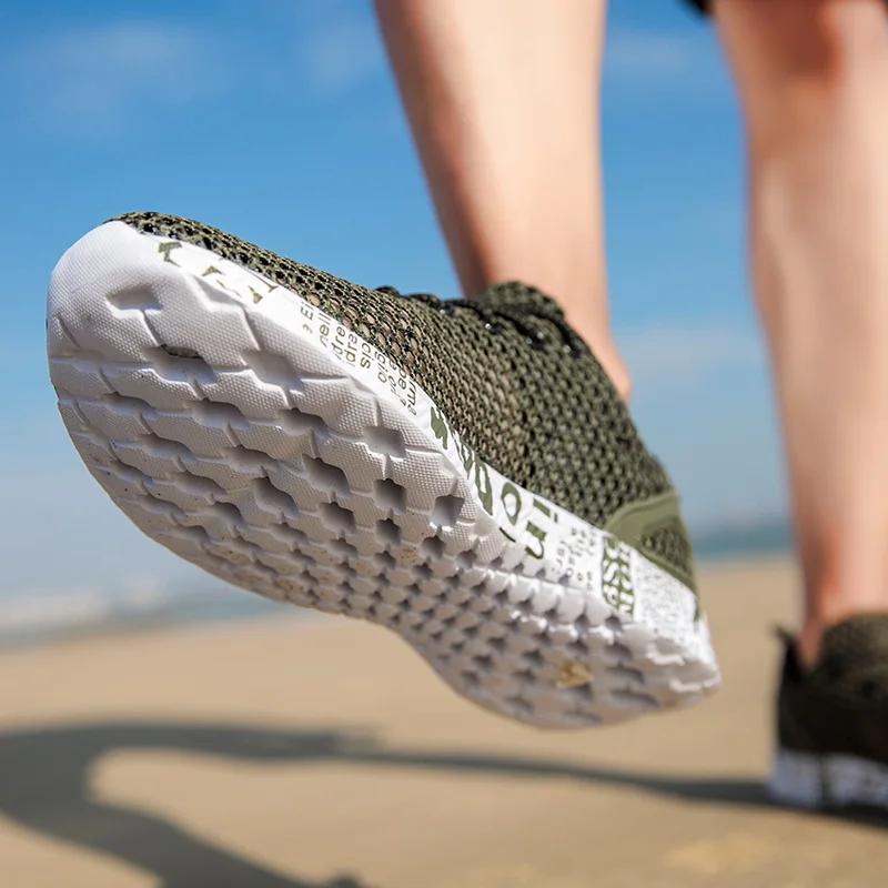 Sommer Herren Freizeitschuhe Wasserschuhe Original Air Mesh Sneaker Mode Schaumstoff Sportschuhe Strandschuhe Wasserschuhe