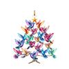 Sun-Catcher Hummingbird Ornament Dual-Sided Acrylic Garden Decor with Prismatic Effects Christmas Tree Hanging Accessory