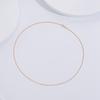 CH012 18inches Manufacturer  925 Sterling Silver 18k Gold Plated Chain Guba Chain Necklace Silver Jewelry for Women
