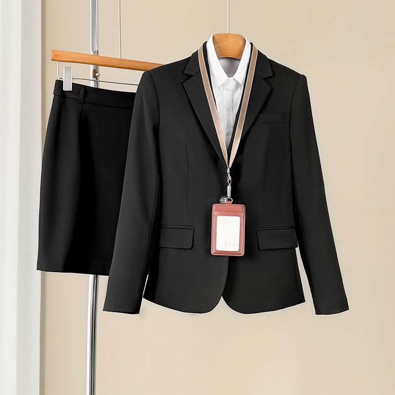 Women's 2025 Spring/Autumn High-End Professional Blazer, Goddess Style Suit Set
