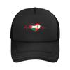 Lebanon Palestine Heartbeat Lebanese Palestinian Flag Casquette Women Unisex Outdoor Hats Adjustable Snapback Cap Baseball Caps